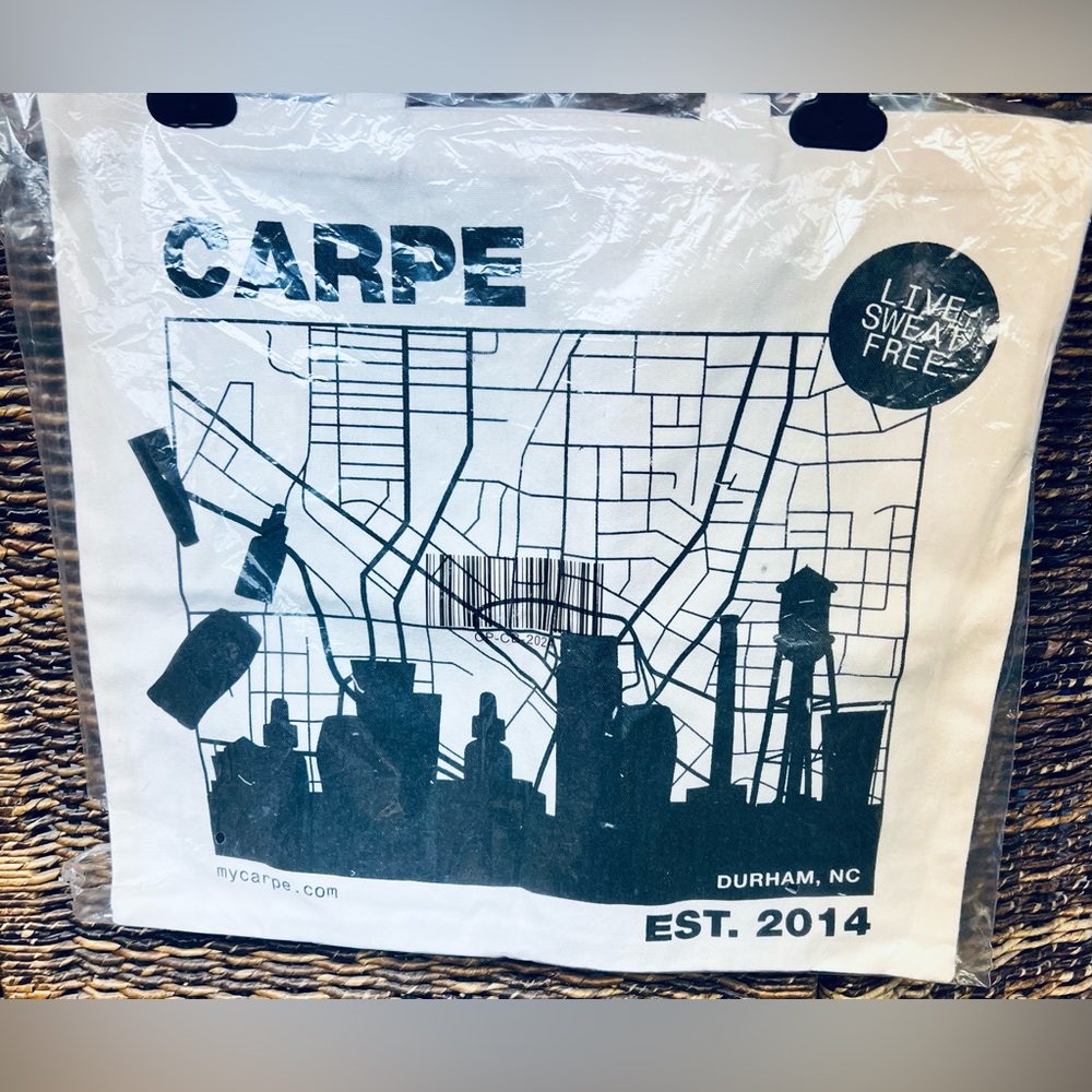 Carpe City Map Tote Bag- New in bag, few small‎ printing spots